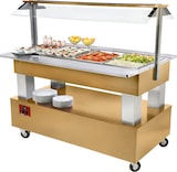thumbnail of Buffet - gekühlte Salatbar, 4x GN 1/1-150 (Helle Eiche Holz) (BSB/4N-D1-R2)