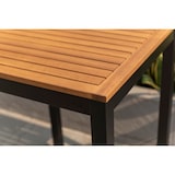 thumbnail of METRO PROFESSIONAL Mesa de bar Lynx, aluminio/madera de eucalipto, 71.5 x 71.5 cm, negro