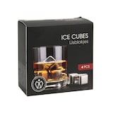 thumbnail of WellHome - Cubitos de Hielo de Acero Inoxidable - Set 4 Piezas en Caja con Clip Ø2,7cm