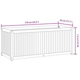 thumbnail of Helloshop26 - Hochbeet/Pflanzkasten für Pflanzen Blumen Terrasse Garten 110 x 45 x 44 cm massives Akazienholz und brauner Stahl 02_0037359