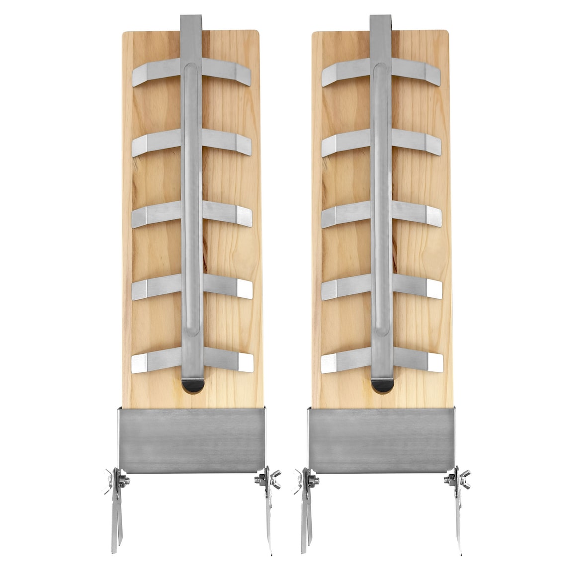 Tarrington House Flammlachsbretter, Zedernholz/Edelstahl, 20 x 61 cm, wiederverwendbar, beige, 2 Stück