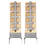 thumbnail of Tarrington House Flammlachsbretter, Zedernholz/Edelstahl, 20 x 61 cm, wiederverwendbar, beige, 2 Stück