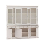 thumbnail of shopinnovativo -Cristalliera 8 ante 4 cassetti arte povera in legno massello e mdf con rifinitura in bianco 205x42x205 H