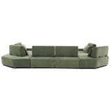 thumbnail of Modulaire 6-zits hoekbank met verstelbare rugleuning 462 cm groen, L 462 x l 231 x h 82 cm Oviala