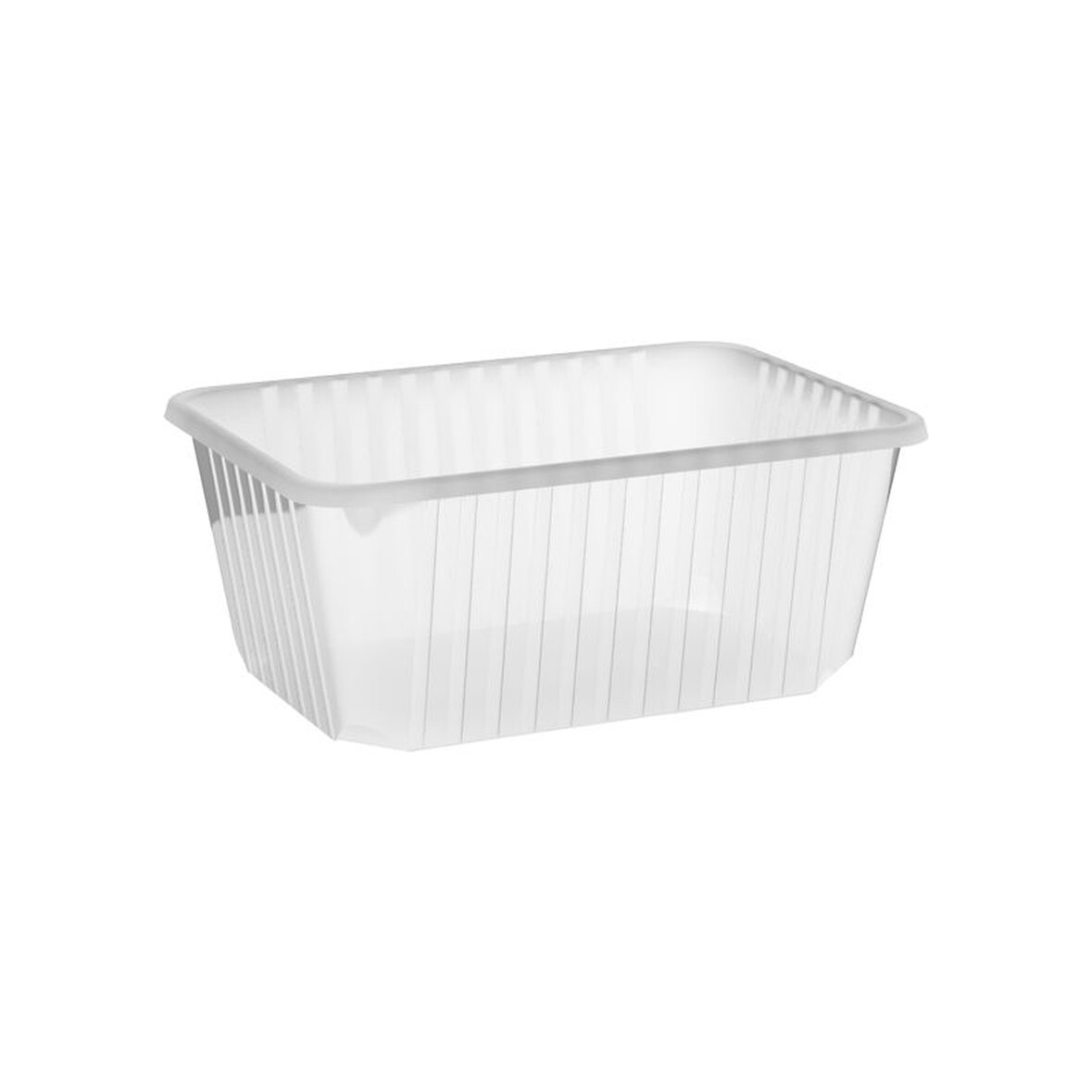 250x Rechteckschalen klar 1200 ml (PP)