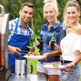 thumbnail of Relaxdays Anzündkamin, aus Stahl, Grillkohleanzünder für BBQ, Kamin, Grills, H x D: 27 x 16 cm, Grillstarter, silber