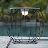 thumbnail of Lumisky Tavolino illuminato SUNRISE, altezza 40 cm Acciaio grigio