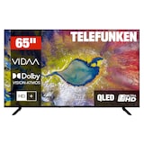thumbnail of Telefunken D65Q920B2CW QLED Fernseher 65 Zoll Smart TV VIDAA 4K UHD HDR Dolby Vision, HD+ (2026)