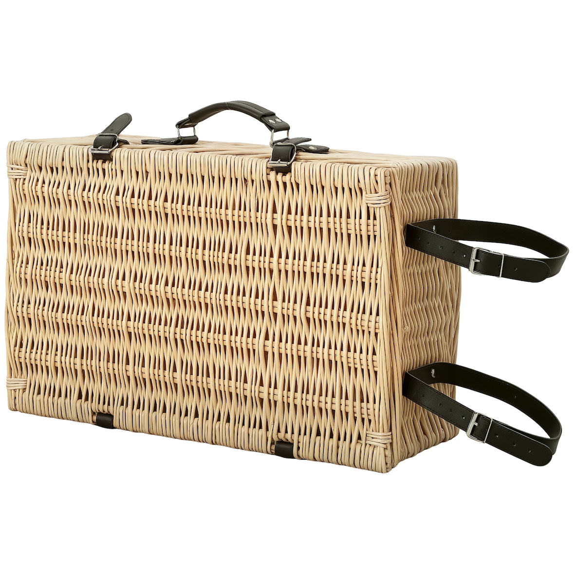Outsunny Cesta da Pic Nic per 4 Persone con Area Frigo 54x34x20 cm