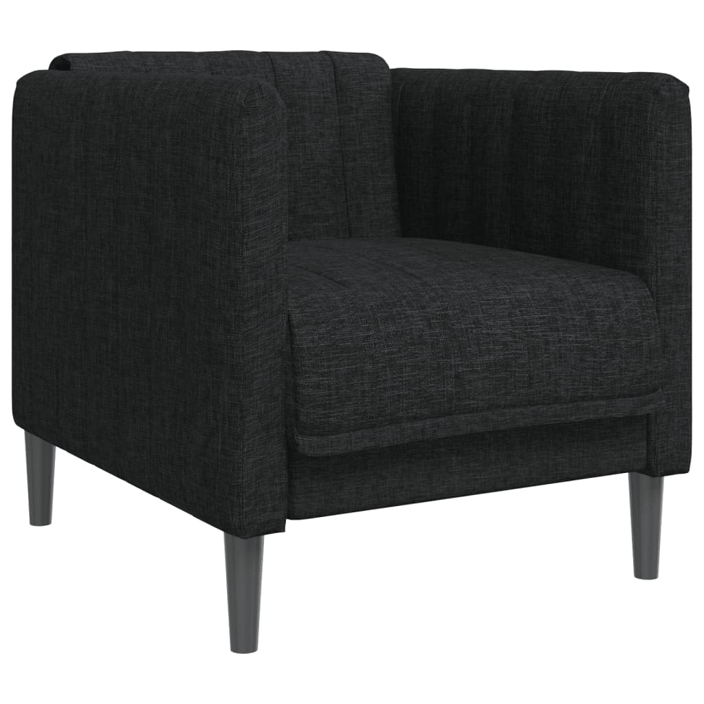 vidaXL Sessel Schwarz Stoff