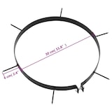 thumbnail of vidaXL Rasenlüfter für Gartenwalze 5 Stk. mit Spikes Ø 30 cm Eisen