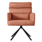 thumbnail of ML-Design Esszimmerstuhl drehbar Orange – Armlehnen, Auto-Position, Polyesterbezug, abnehmbares Rückenkissen, Küchenstuhl mit Metallbeinen