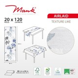 thumbnail of MANK Tischläufer Airlaid Chrissy in Blaugrau, 40 cm x 24 m, 1 Stück - Herbst Blätter Laub Gräser