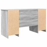 thumbnail of vidaXL Schreibtisch mit Tür Grau Sonoma 140 x 49 x 76 cm Holzwerkstoff
