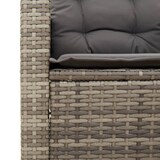 thumbnail of vidaXL 3-tlg. Bistro-Set mit Kissen Grau Poly Rattan Akazienholz