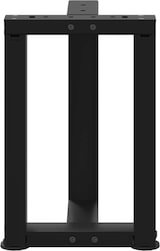 thumbnail of Helloshop26 - Set aus 2 T-förmigen Couchtischbeinen 38 x 25 x 42-43 cm aus schwarz pulverbeschichtetem Stahl 02_0057294