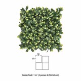 thumbnail of Bonerva | Jardín Vertical Laurel | Pack 4 Piezas 50x50cm (1m²)| Planta artificial decoración oficina, hotel, restaurante | MAL1206
