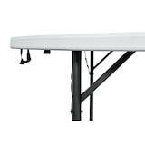 thumbnail of METRO PROFESSIONAL Mesa alta plegable para banquetes Pamua, acero, tablero HDPE, Ø 180 x 74 cm, blanco