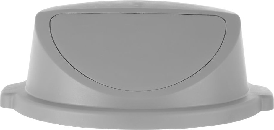 HENDI Push-Deckel für Abfalleimer rund, AmerBox, Passend für 691038, Hellgrau, ⌀580x(H)190mm