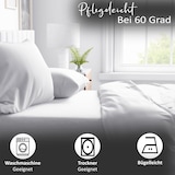 thumbnail of Leonado Vicenti Satin Bettwäsche 200x220 cm 100% Baumwolle Damast Weiss mit Reißverschluss