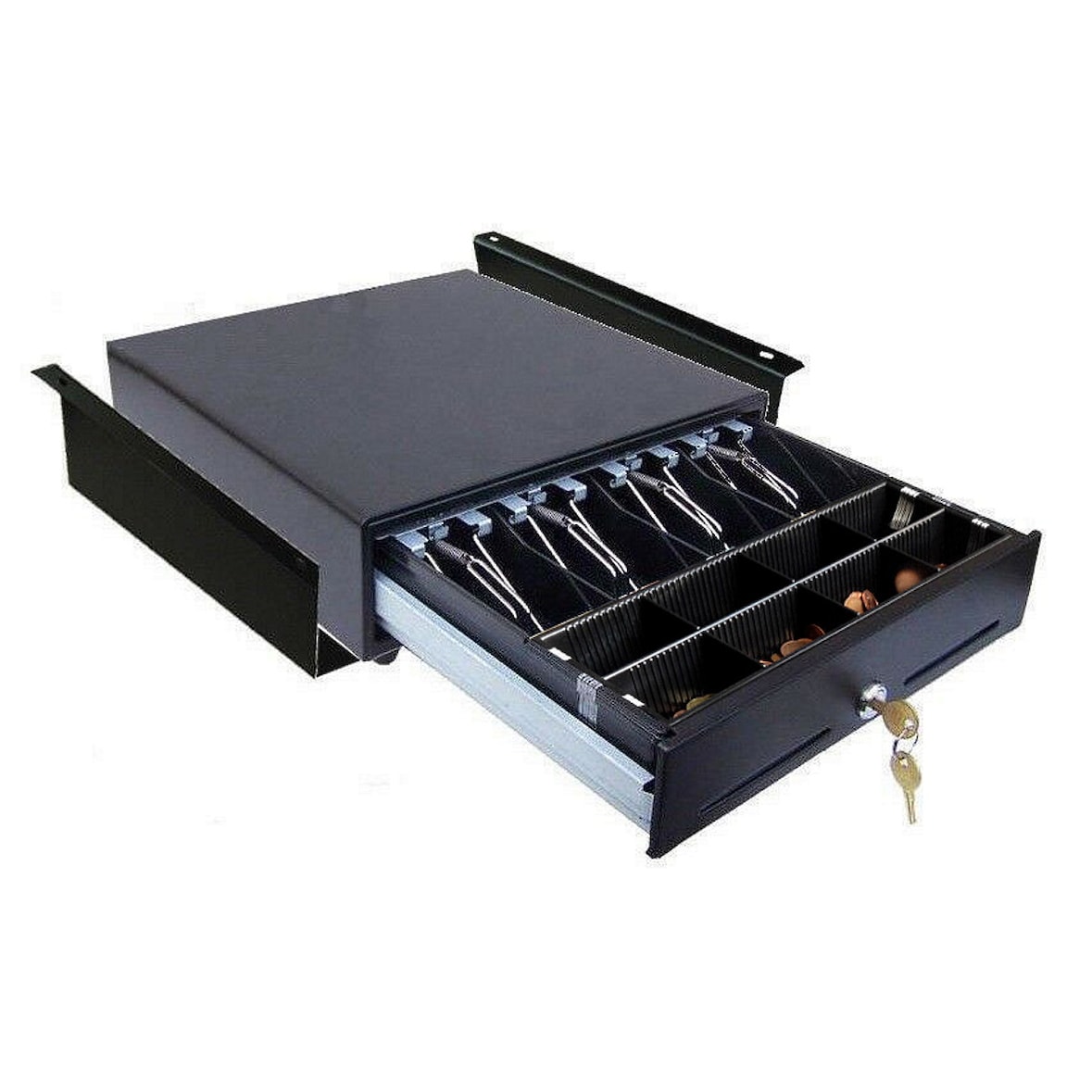 Kassenlade IQCASH330UNT RJ-11 mit Untertischhalterung 33x35x10cm, Kassenschublade, Geldlade