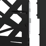 thumbnail of vidaXL Poort met lichtontwerp 105x106 cm staal zwart