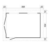 thumbnail of LP SmartSide Garage M990B – 354 x 368 cm – 13 m²