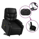 thumbnail of vidaXL Massagesessel mit Aufstehhilfe Schwarz Kunstleder