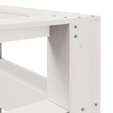 thumbnail of vidaXL Kopfteil mit Bücherregal L-Form Weiß 150 cm Massivholz Kiefer