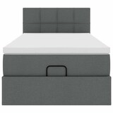 thumbnail of vidaXL Ottoman-Bett mit Matratze Dunkelgrau 90x200 cm Stoff