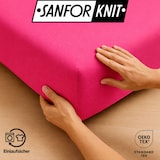 thumbnail of EXKLUSIV HEIMTEXTIL Marke Jersey Spannbettlaken 200 x 220 cm Pink 100% Baumwolle Öko - Tex Zertifiziert Bed-Sheet Bettlaken Spannbetttuch Topper Leine