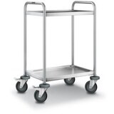 thumbnail of Edelstahl-Etagenwagen, Tragl. 120kg, 2 Etage(n), Ladefl. LxB 600x400mm