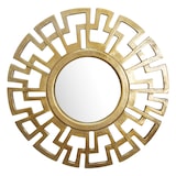 thumbnail of Wandspiegel Art déco 60 cm Metall Design Hängespiegel Gold, Aluminium Dekospiegel Rund mit Rahmen, Spiegel Wand Groß, Flurspiegel Garderobenspiegel