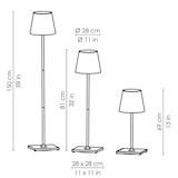 thumbnail of Lámpara LED Poldina Pro XXL Corten recargable y regulable de 150 cm con batería de hasta 12 horas