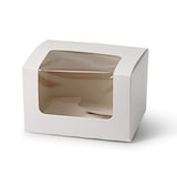 thumbnail of greenbox - Patisserie Boxen 13 x 11 x 8 cm, Zellulose-Fenster, weiß, 400 St.