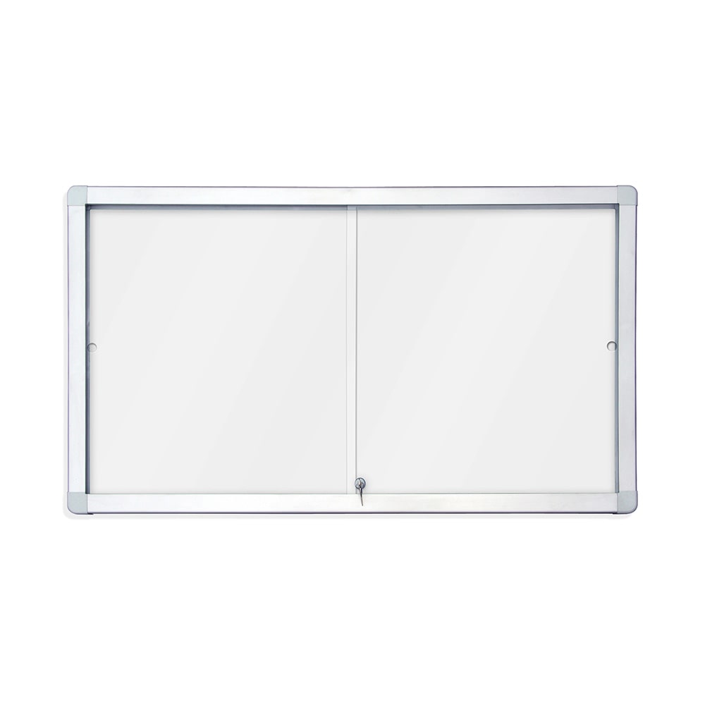 Rocada Vitrine com portas de correr e interior de quadro branco - magnética - 18 folhas A4 (18xA4)