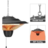thumbnail of Stufa alogena elettrica da soffitto 1500 W Raggio di Sole Ufo Niklas