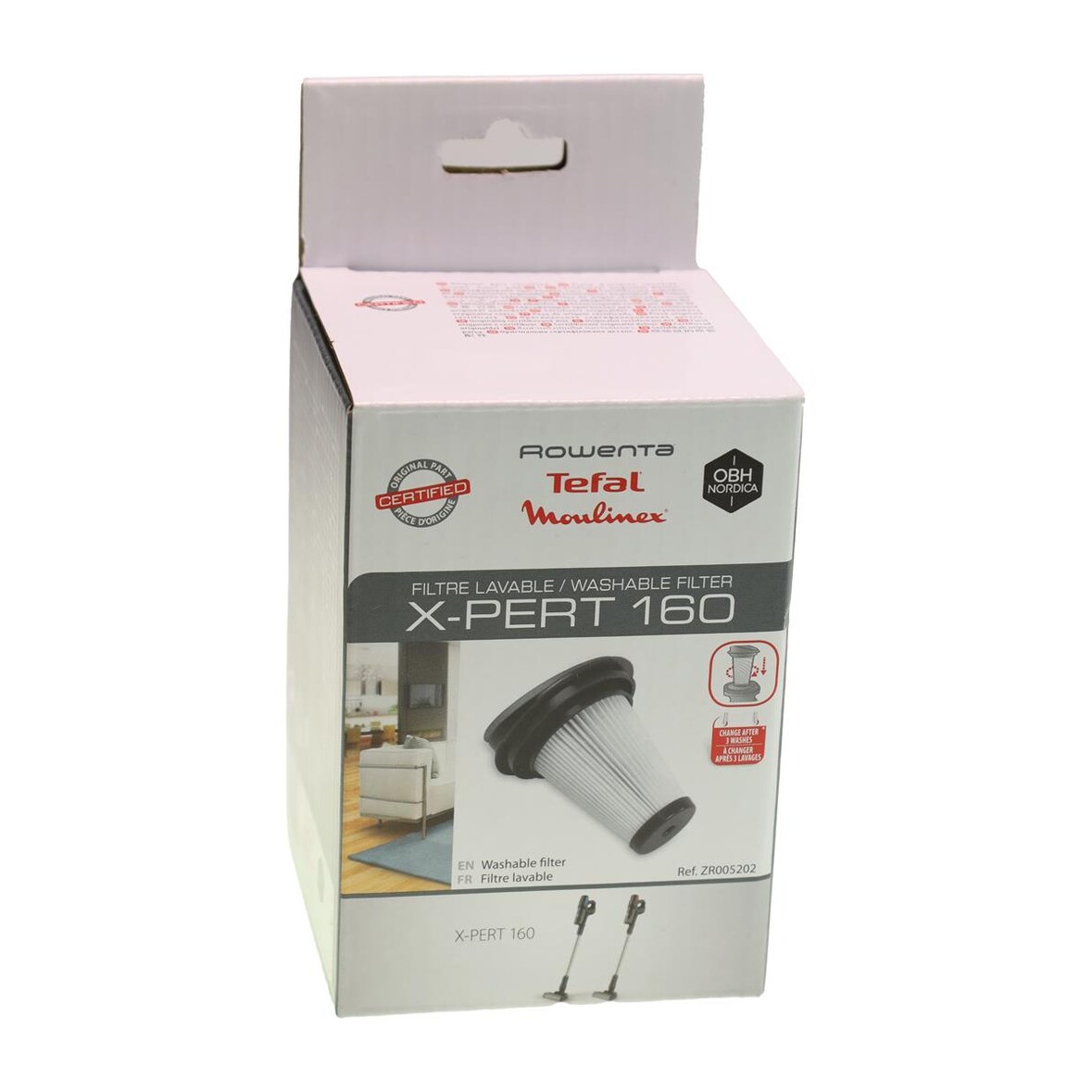 Rowenta ZR005202 Filter RH7233 RH7221 X-Pert 160 Akkuhandstaubsauger