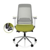 thumbnail of Cadeira de escritório profissional CHIARO T2 WHITE verde/cinzento hjh OFFICE