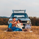 thumbnail of eGenuss Picknickkorb für 4 Personen mit Kühlfach und Zubehör - Blau