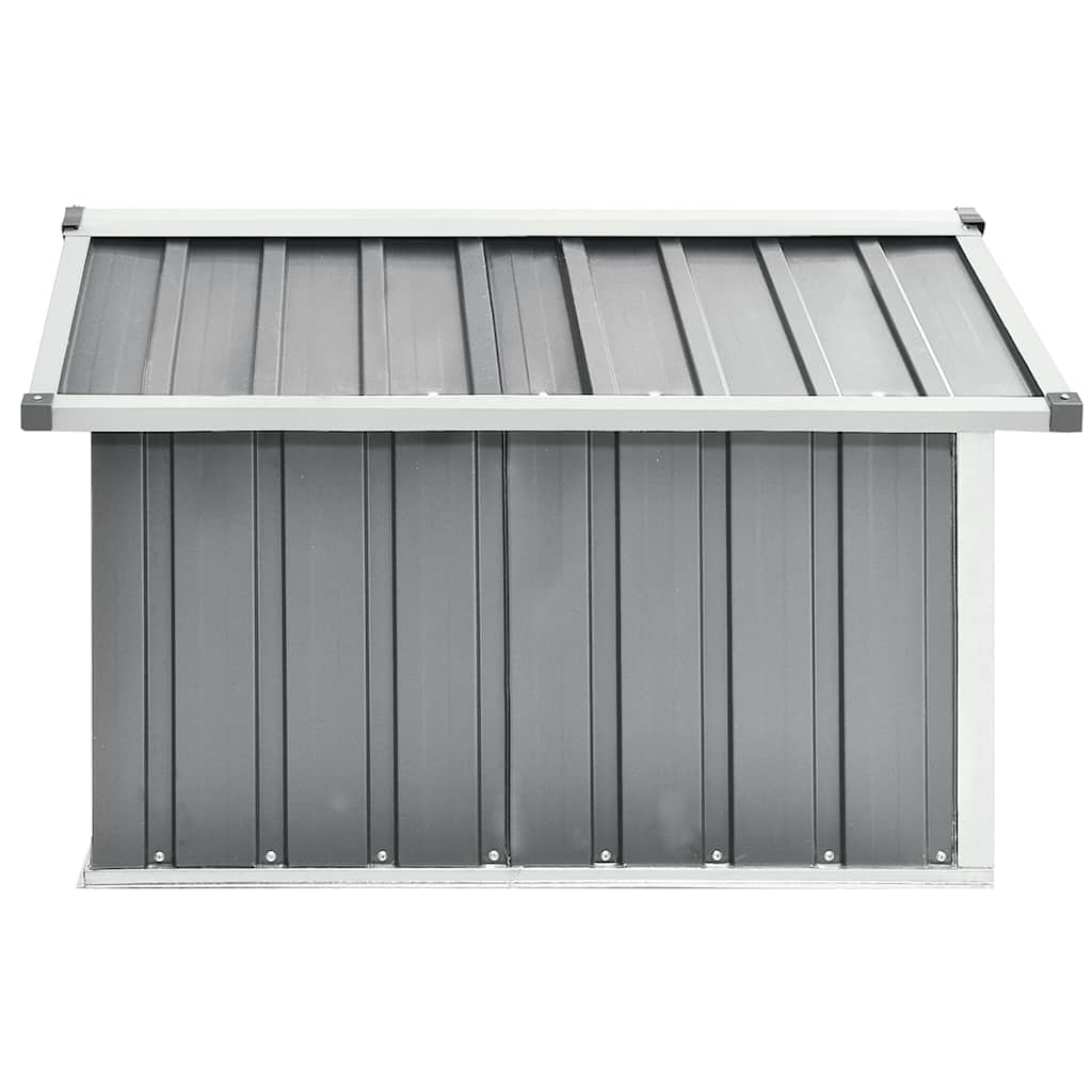 vidaXL Rasenmäher Garage 92x97x63 cm Verzinkter Stahl Grau