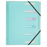 thumbnail of Exacompta 56170E 10x Fächermappe für A4 aus Polypropylen mit Gummizug, 3 Klappen und 6 Fächern, Chromaline Pastell - Farben sortiert