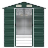 thumbnail of Helloshop26 - Abri de jardin cabane cabanon maison de stockage remise extérieur hangar outils robuste 191 x 555 x 198 cm acier 02_0022352