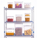 thumbnail of Recipiente quadrado Araven de 4 litros, 18x18x19cm, em PP, com tampa hermética.