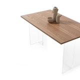 thumbnail of AQA Design Tavolo NILO in acrilico e mdf rovere L.140 P.80 H.75 MP03096