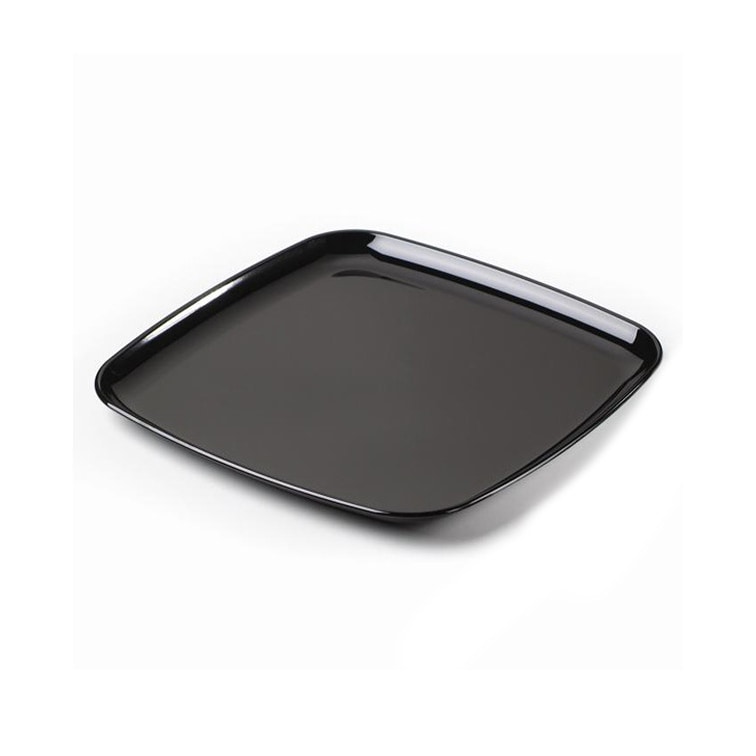 MONOUSO - Plastic Dienblad Vierkant Hard Zwart 35x35 cm (5 Stuks)