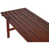 thumbnail of METRO PROFESSIONAL Bierzeltgarnitur 3-tlg., 1 Biertisch 180 x 70 cm, 2 Bierbänke 180 x 27.5 cm, dunkelbraun