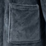 thumbnail of vidaXL Bademantel ohne Kapuze Marineblau M Flanell