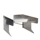 thumbnail of XL Mähroboter-Garage mit Pflanzkasten HWC-G60, Dach Unterstand für Rasenmäher, Metall 47x70x100cm ~ Edelstahl