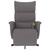 thumbnail of vidaXL Massagesessel mit Fußteil Grau Kunstleder